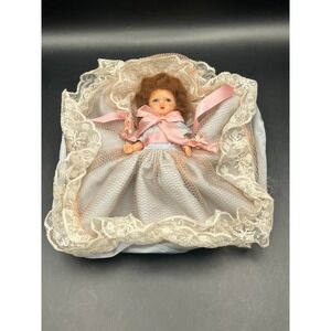 VTG 1950s Hollywood Dolls Set Of 2 In Box Brunette Hair Articulated 5" Dolls